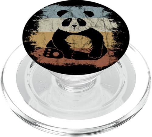 PopGrip pour MagSafe Panda Retro, support de téléphone amovible style vintage