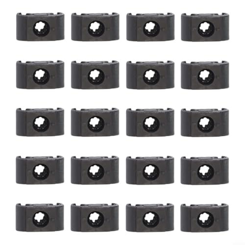 Image of 10Pcs Brake Hose Clips for 5mm 3/16 Inch Tubing Plastic Fasteners for Engine Front Lower and Rear Placement (20PCS)