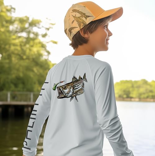 Palmyth Boys Fishing Shirt Youth Long Sleeve T-Shirt UPF 50+ Sun Protection3