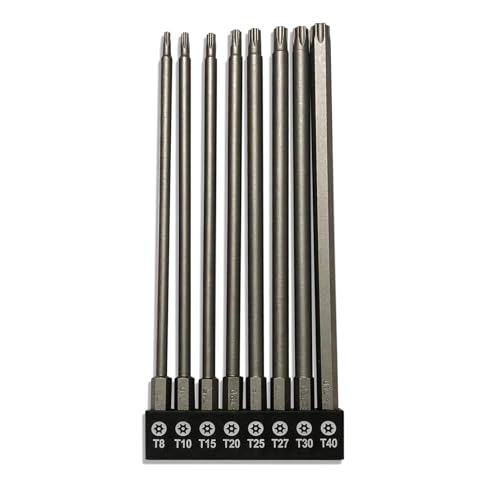 Image of aiyun 8-Piece Security Bit Set Shark Vacuum Screwdriver Bits (150mm Length)