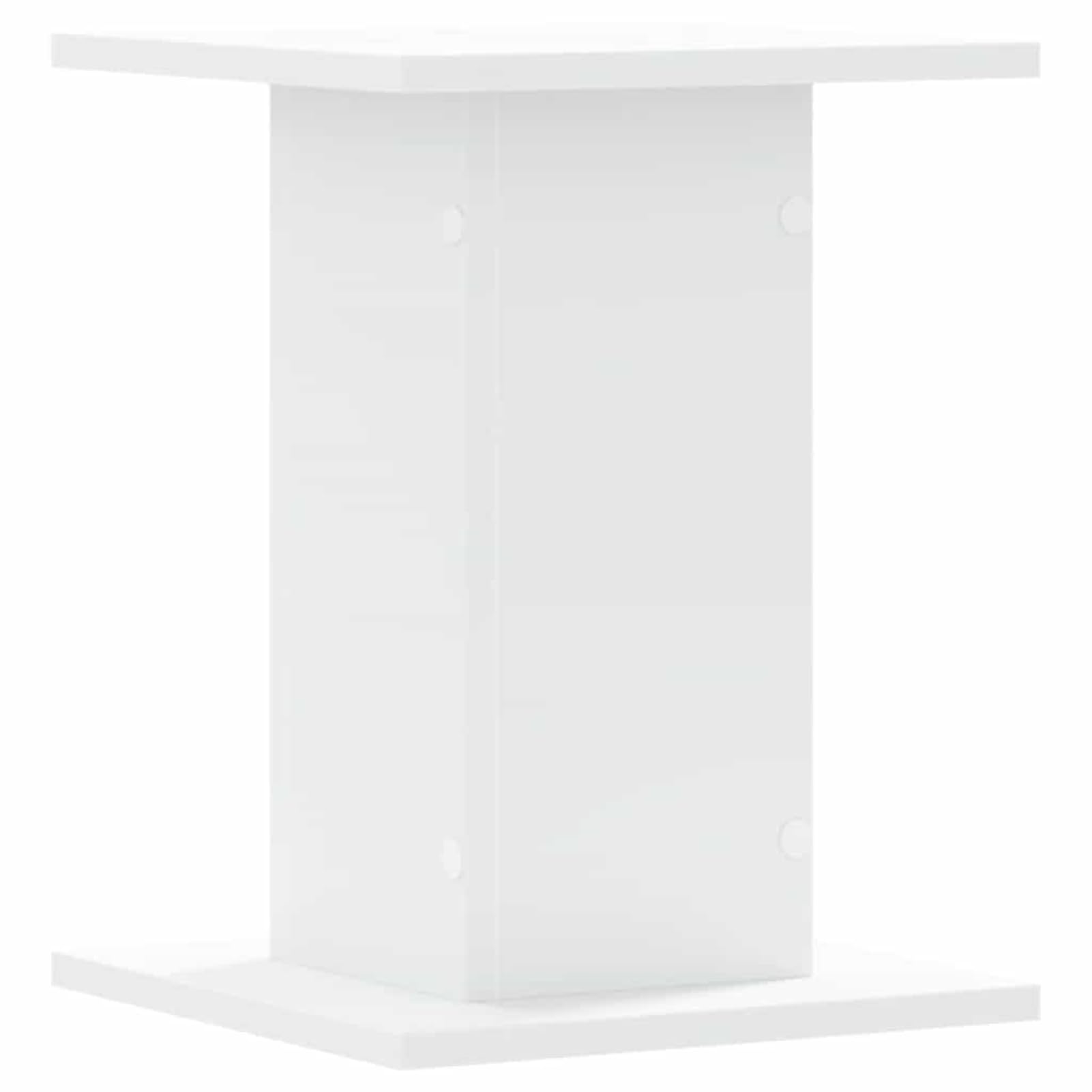 Gecheer Supporti per Altoparlanti, Design Cavo con Piastra Superiore 30x30 cm e Altezza 40 cm in Legno Multistrato, Stabili e Antivibrazione per Sistema Audio Casa e Studio