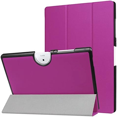 Xindayi Ultra Slim Lightweight Smart-Shell Stand Cover Compatible Acer Iconia One 10 B3-A40 10.1inch Tablet (Purple)