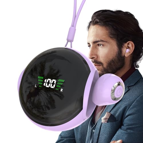 Audífonos pequeños | Auriculares deportivos, reducción de ruido de sonido HD con cuerda ajustable para familiares, amigos, deportes en casa