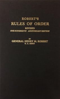 Hardcover Robert's Rules of Order Book