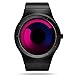 Sinobi Kreative Uhr Herren Sportuhr Quarz Mode Einzigartig Original Design Quartz Uhr Männer Sport Schwarz (Black/Purple)