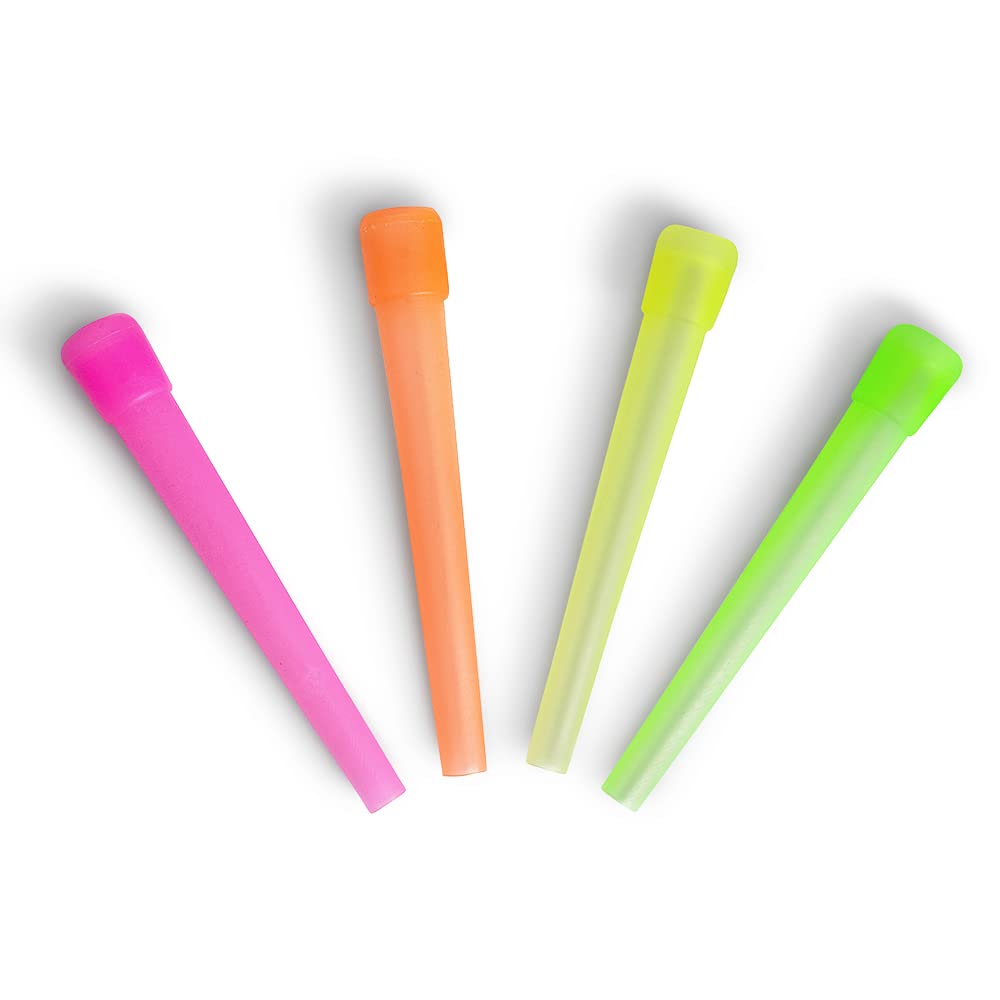 50 Long Hookah Tips Disposable 3 55 Individually Wrapped BPA-Free Plastic Hookah Tips No Burrs Glow In the