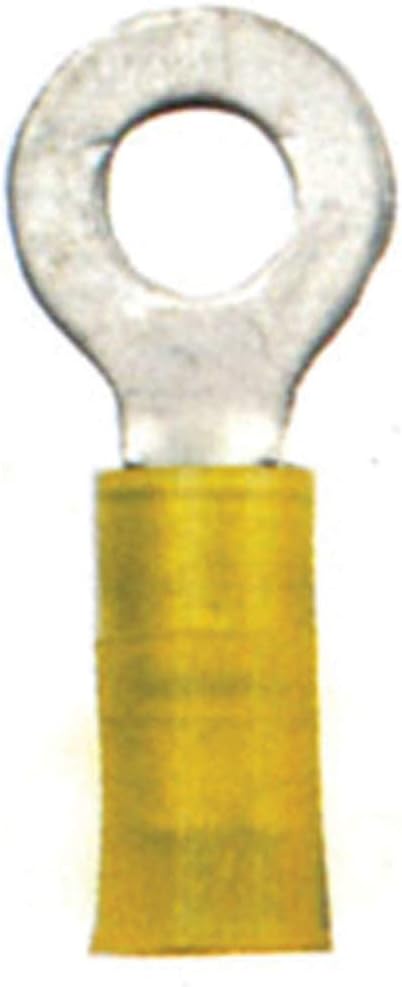 ANCOR MARINE GRADE 312599 Electrical Nylon Insulated Adhesive Lined Heat Shrink Ring Terminals (12 to 10-Gauge, Size 5/16 Screw, 100-Pack)