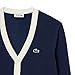 Lacoste Men's Sport Windbreaker Golf Cardigan, Navy Blue/White, Large