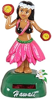 Bavokon Hawaiian Girl Solar Dancing Doll Dancer Toy Collectable Car Dashboard Decor,Solar Dancers Figures Car Girl Dashboard Dancing Figure Hawaiian Toy Shaking Head Dancer For Car Interior