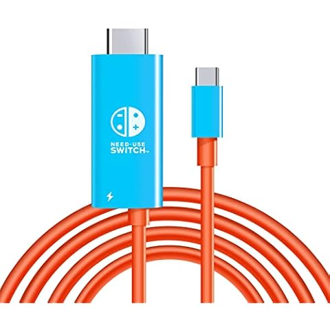 DUEQID USB Type C to HDMI Conversion Cable for TV Docking Mode on NS Switch,Steam Deck, Smartphones,PC Cover