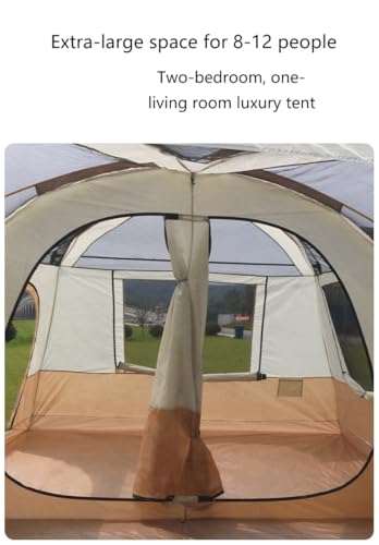 Carpa familiar grande para camping 6 personas 2 habitaciones miniatura 6