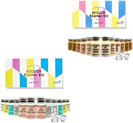 BB Glow Starter Kits 24 Vials BB Glow Pigment Serums Kit Hyaluronic Acid Ampoule Foundation Skin Care