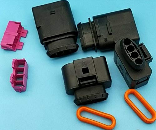 Davitu Cables, Adapters & Sockets - 2/5/10/20/50 pcs 4 Way female male Ignition Coil 1J0 973 824 1J0 973 724 plug connector - (Color Name: 50)