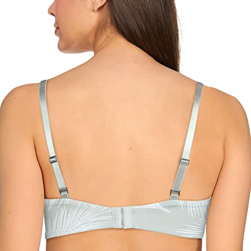 Image of Triumph International Doreen Bra For Women Non Wired Non Padded Wireless Bra Full Coverage Raschel Lace Lingerie Classic High Center Bridge Support Wide Straps Big Cup Bra for Larger Busts Pack Of 1