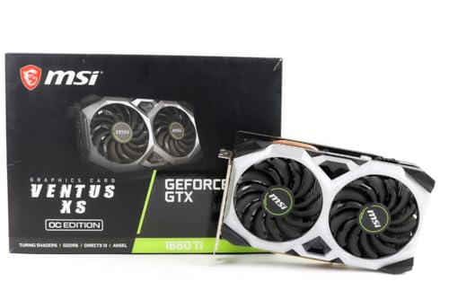 MSI Gaming GeForce GTX 1660 Ti 6GB GDRR6 - 192-bit HDMI/DP, Dual Fan, VR Ready,...
