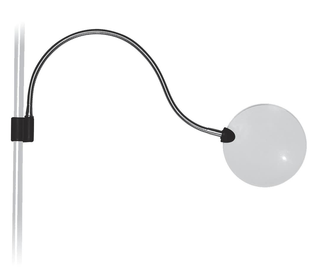Slimline Magnifying Arm for Slimline Lamps - 1.75X Magnification for Crafting, Reading, Sewing & Detail Work - Strong & Flexible Gooseneck Arm