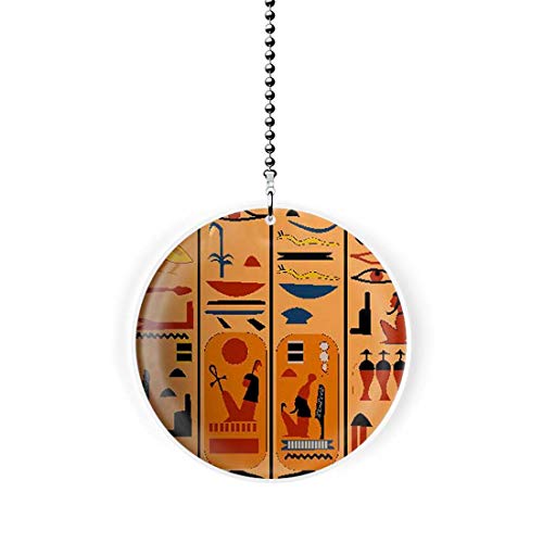 Image of Egyptian Papyrus Fan /Light Pull