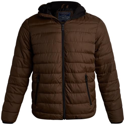 Opiniones de North Creek Ropa los más solicitados. 44 Bass Creek Outfitters - chamarra acolchada para hombre, resistente al agua, con cierre, ligera, para hombre, con aislamiento, Timber, Large