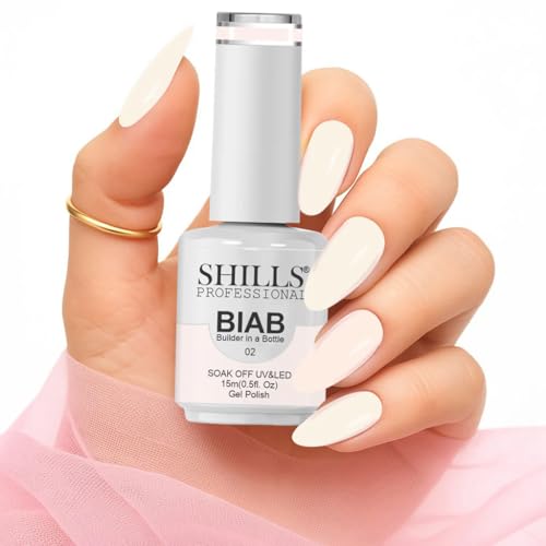Image of SHILLS PROFESSIONAL BIAB - Builder in a Bottle 15ml | Soak Off UV & LED Gel Polish | Nail Strengthener, Base & Builder Gel in One | Long-Lasting, Chip-Resistant Formula | Available in 6 Shades (02 - Natural Beige)