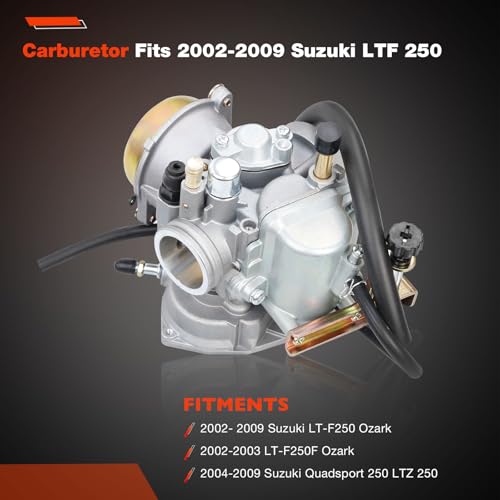 Image of Carburetor Compatible with 2002-2009 Suzuki LTF 250 Ozark 250F, 2004-2009 Suzuki Quad Sport LTZ250 Carb Replace# 13200-05G01