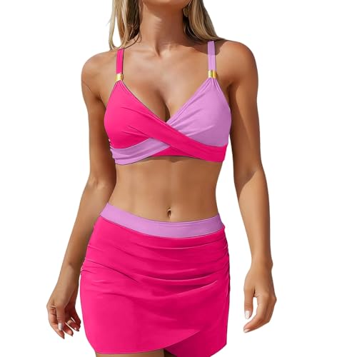 Maillot de bain deux pièces tankini avec short pour natation et bronzage actif