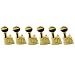 Kluson 6-In-Line Contemporary Diecast Tuning Machines, GOLD, KCD-6B-G