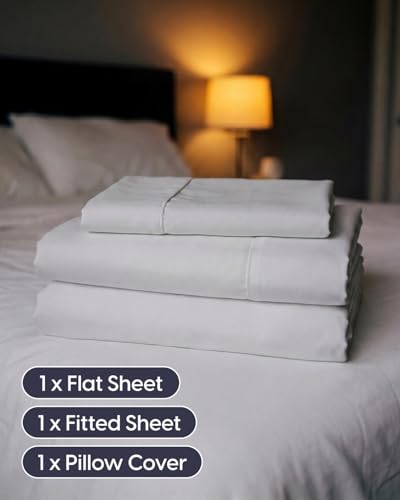 Image of Sleepy Town Twin Size Bed Sheets - 3 Piece - Twin Sheet Set - Extra Soft, Comfy & Cooling - Easy Care - Shrinkage, Wrinkle & Fade Resistant - Brushed Microfiber - Deep Pocket Bed Sheets (Light Grey)