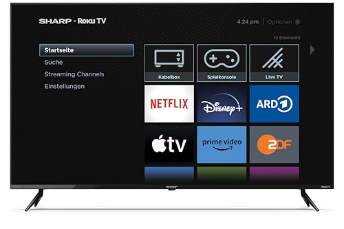 SHARP 55FJ2E 4K UHD Smart TV, (139 cm/55 Zoll, Roku TV nur in Deutschland verfügbar, Rahmenlos, HDR10, Dolby Digital) – Bild 5