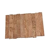 BQLZR 10PCS Natural Clarinet Neck Cork Sheet 81 x 11 x 2 mm