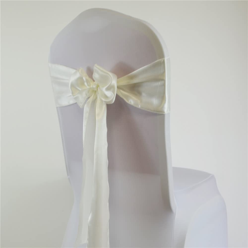 15 * 275 cm Fascia for sedia in raso con fiocco for matrimonio