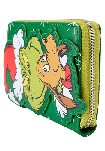 Loungefly Dr. Seuss' How the Grinch Stole Christmas! Santa Cosplay Zip Around Wallet2