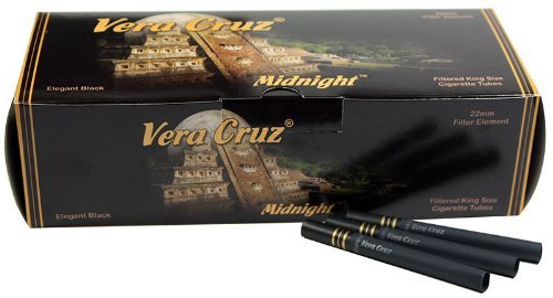 Vera Cruz Midnight King Size Cigarette Tubes (200ct per Box - 5 Boxes)