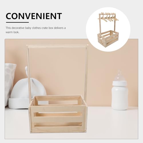 Caisse de rangement en bois naturel Milisten pour chambre bébé