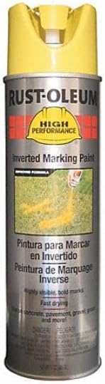 Rust-Oleum 647-V2344838V 15 oz High Visibility Inverted Marking Paint Yellow - Pack of 6