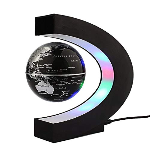 Trenzsary FLOATING GLOBE With Led Lights C Shape Magnetic Levitation Floating Globe World Map thumb #2