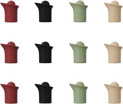 Miniatura 10 de Tapón de vino de silicona para botellas de vino, tapones de vino para botellas de vino, cubierta de botella de sello para cerveza champán, cubiertas