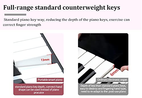 KEMNGO Piano Portable 61 Touches, Clavier de Piano électrique de Voyage Fin for Enfants débutants, Piano à Clavier… - Les Beatles, Paul McCartney, John Lennon, RIngo Starr, George Harrison KEMNGO Piano Portable 61 Touches, Clavier de Piano électrique de Voyage Fin for Enfants débutants, Piano à Clavier… – Image 4