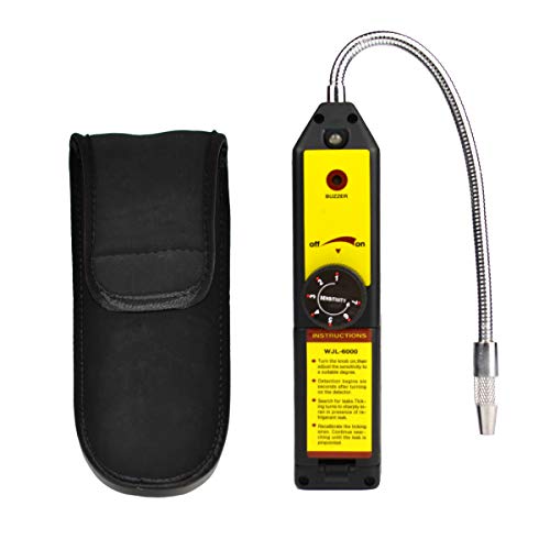 Image of Freon Leak Detector, Portable Halogen Gas Tester with Free Pouch Refrigerant HVAC Leak Detector, Automotive Gas Finder, for CFCs HCFCs HFCs R134a R404a R410a R22 Detects High Accuracy