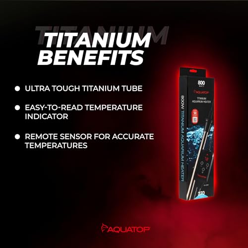 Aquatop TH-C800 calentador de titanio con controlador digital externo de alta precisión 4