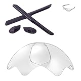 Walleva Replacement Lenses Or Lenses/Rubber for Oakley Fast Jacket XL Sunglasses - 26 Options Availa