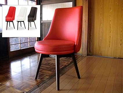 Amazon ダイニングチェア 回転 回転椅子 オフィス デスク ハイバック おしゃれ コンパクト オフィスチェア 木製 レザー アンティーク風 低め ホワイト 白 レッド 赤 ダークブラウン 北欧 アジアン イス 椅子 簡単 設置 レッド ダイニングチェア オンライン通販