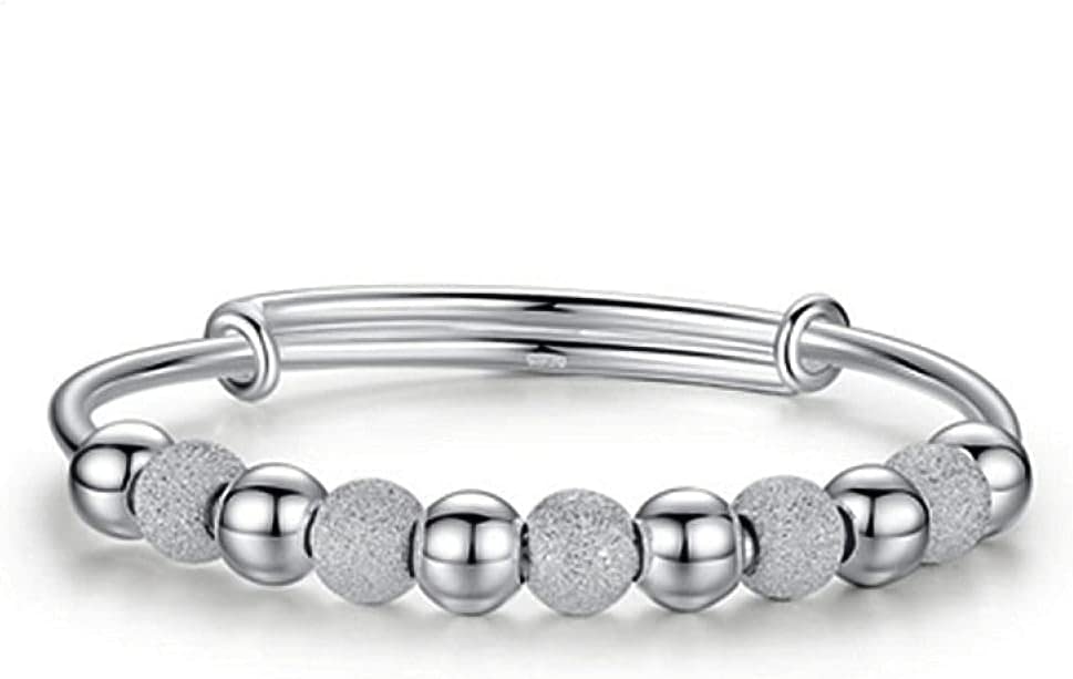 Bracelet en argent sterling pour femme, le cadeau idéal avec perles mates