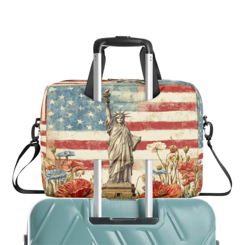 Maletín para laptop 15.6-16" bandera EEUU resistente agua miniatura 7