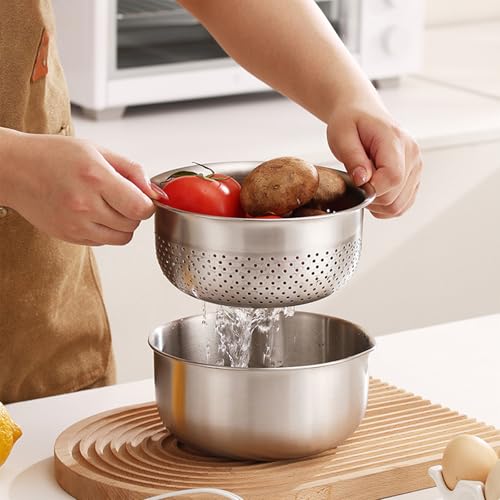 Canasta escurridora de acero inoxidable de alta durabilidad para verduras 7
