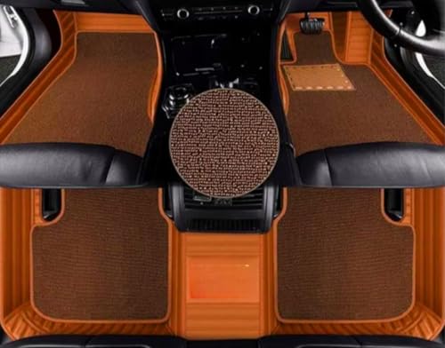 Image of Mr Mattie 10D Car Floor Mats Compatible with Kia Carnival Limousine, Tan /Coffee
