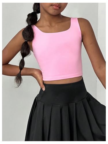 Image of WDIRARA Girl's Twist Back Sports Bras Backless Tank Top Workout Sports Shirts for Gym