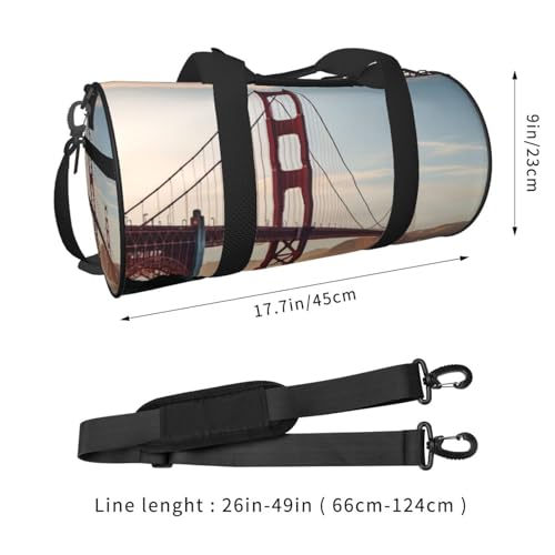 Travel Duffel Bag Lightweight Carry On Weekender Overnight Bags Golden Gate Bridge Sports Tote Gym Backpack with Adjustable Strap Hospital Bags Foldable Luggage Bag for Women Men2