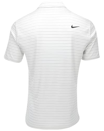 Nike Men's Dri-FIT Tour Golf Polo White | Black (Stripes) X-Large2