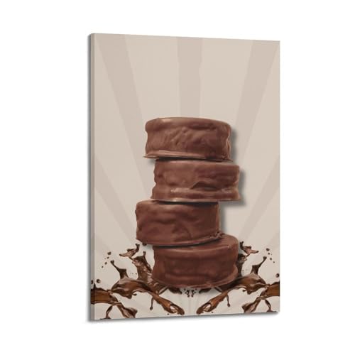 Poster chocolat WIZIGM pour habiller un mur vide cadre toile 20x30cm