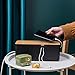 Changsuo Cable Management Box with Bamboo Lid Small Cable Organizer Box for Extension Cord Power Stripe Surge Protector Wire Management Concealer Organizer Cover Hider (Black)